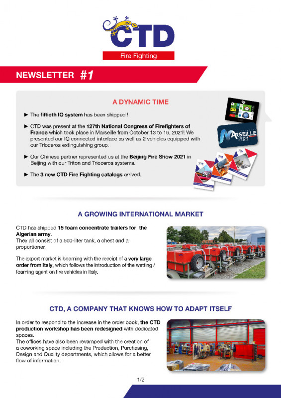 CTD Firefighting - Newsletter #1