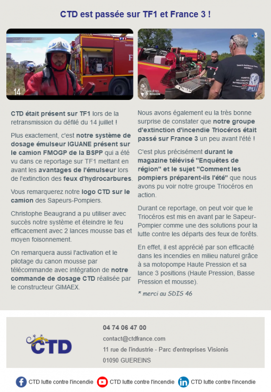  CTD Fire Fighting - Newsletter #4