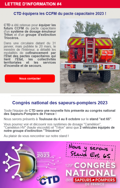  CTD Fire Fighting - Newsletter #4