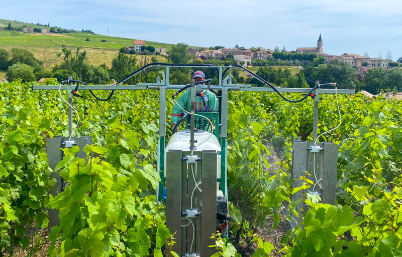 Venez découvrir notre nouveau pulvérisateur pour vignes en action !